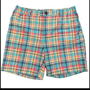Chubbies Pink Blue Plaid Men's XL Everywear 8” Performance Shorts